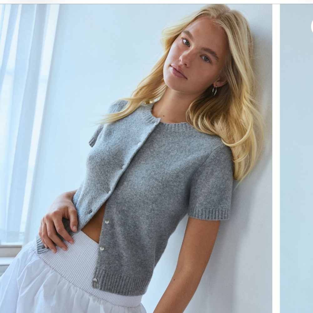 Urban Outfitters Kimchi Blue Rachel Short Sleeve Cardigan XS